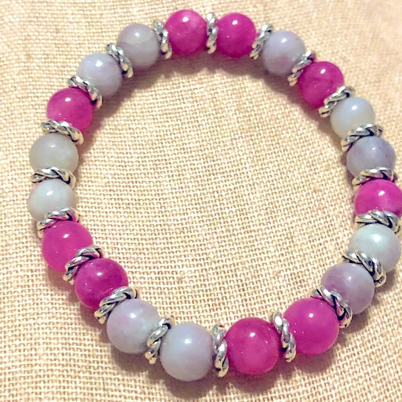 🌺 Beautiful Handmade Natural stone bracelet - Picture 1 of 6
